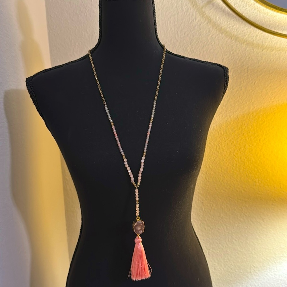 Tassel pendant necklace